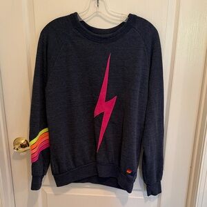 Aviator Nation Navy Bolt Crewneck Sweatshirt